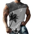 thumbnail image 1 of Débardeur pour Homme Homme Décontracté Mode Imprimé Chandail à Enfiler Col Rond Débardeurs de Sport Gilet, 1 of 6