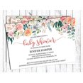 thumbnail image 1 of Darling Souvenir Custom Floral Printed Baby Shower Invitations Girl| 10 Personalized Invites With Envelopes 5 x 7, 1 of 1