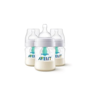 Philips Avent Anti-colic Bouteille pour bébé avec AirFree Évent, 4ozx3 Bouteilles, SCY701/03