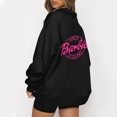 thumbnail image 1 of Mode Décontractée à Manches Longues Imprimé Floral Fermeture Éclair Épaule Extérieure Surdimensionné Sweat-Shirts Noir S, 1 of 6