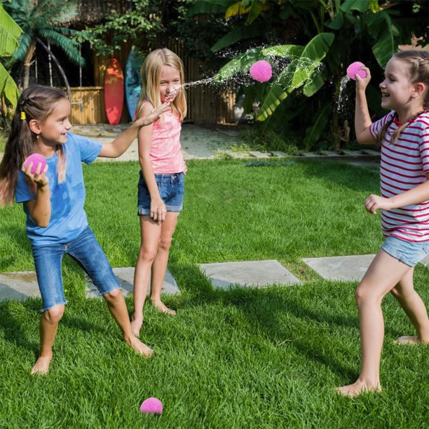 Lot De 18 Ballons D'Eau Réutilisables En Silicone – Remplissage Rapide 3 Secondes, Sac Filet Inclus, Pour Piscine Et Plage