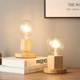 thumbnail image 3 of VONKY Wood Lamp Base Decoration Holder Bedroom Table Light Stand Accessories Type 2, 3 of 6