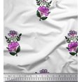 thumbnail image 1 of Soimoi Rayon Fabric Leaves & Floral Block Decor Fabric Printed Yard 56 Inch Wide, 1 of 3