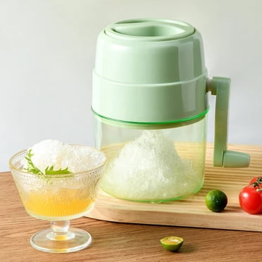 Broyeur à Glace Manuel Poignée Rotative Lames en Acier Inoxydable Fabricant de Slushy d'Été Machine à Glace Pilée Cône de Neige Essentiels pour Cuisine Maison Bar