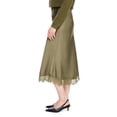 thumbnail image 4 of George Women's Lace Trim Satin Skirt, 4 of 6