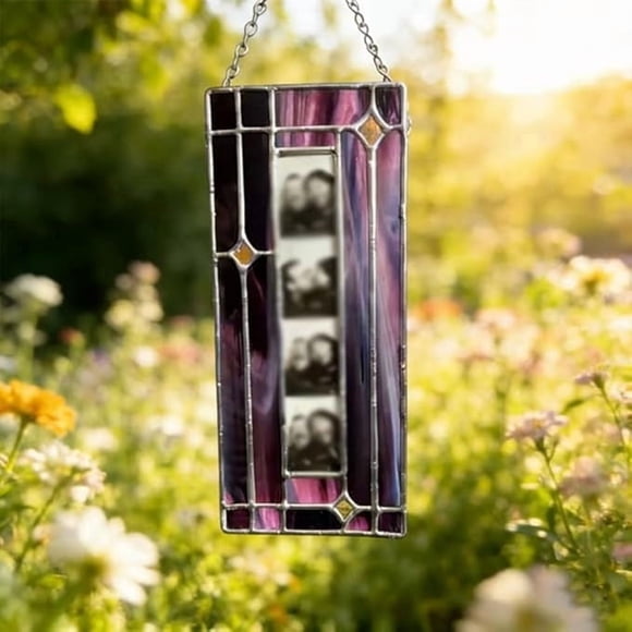 CQCYD Vertical Photos Cadre Photo, Cadre Long Mince en Verre Coloré à Suspendre pour Art Mural, Portraits, de Voyage, Images Murales, Déco Maison Gain de Place