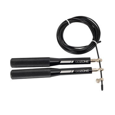 Corde à sauter à câble GoZone – 2,7 m – Noir