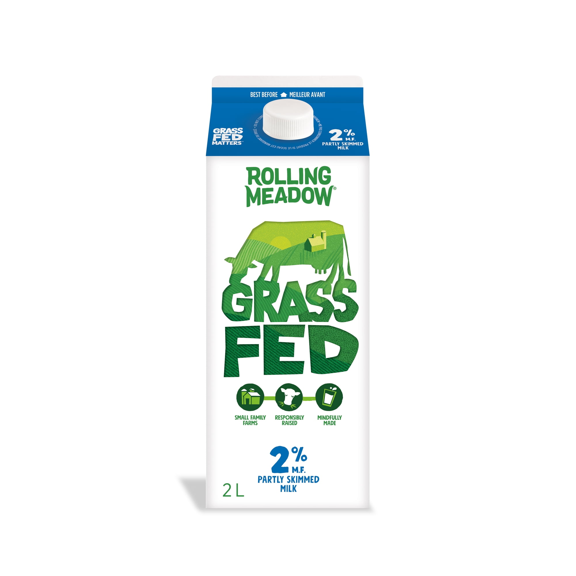 Rolling Meadow Grass Fed 2% Milk 2l 2l