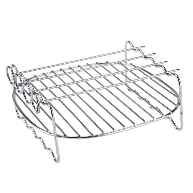 Plateau de Cuisson Nikou BBQ Double Couche Compatible avec les Brochettes de Friteuse Philips