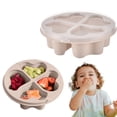 thumbnail image 1 of Fwttom Décoration pour la Maison Boîte à Bonbons en Forme de Cœur pour Fruits et Collations avec Paille Boîte à Lunch Boîte à Rafraîchissements à Quatre Compartiments Couvercle Transparent Boîte à Collations Transfrontalière, 1 of 6