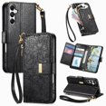 thumbnail image 1 of Étui Rabattable pour FOXDOCK Samsung Galaxy A16 Portefeuille Fonction Floral Embossé Choix de Cadeau Protection Complète Support d'Affichage, 1 of 6