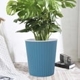 thumbnail image 4 of Self-Watering Planter Pot with Automatic Water Absorption System | 7-Inch Circular Plastic Flower Pot for Indoor Outdoor Plants | Includes 1 Planting Basin, 4 of 6