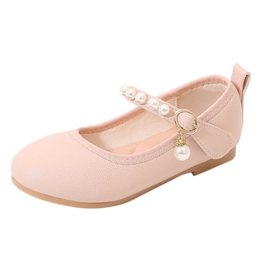 Chaussures Simples pour Filles, Chaussures pour Enfants à Bout Ouvert avec Bride à la Cheville, Chaussures Habillées, Sandales de Mariage et de Fête pour Tout-Petits, Chaussures de Princesse pour Enfants, Sandales pour Filles, Rose 33/9 Y-9.5 Y