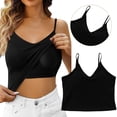 thumbnail image 1 of Women's Tanks & Product Title Shelf Bra Camisoles Adjustable Spaghetti Strap Tank Tops Basic Layer, 1 of 4