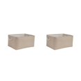 thumbnail image 4 of relayinert Contenant de Rangement pour l'Organisation et Poignée en Corde Robuste Boîte de Rangement Pliable Beige 31*21*13 2Ensemble, 4 of 6