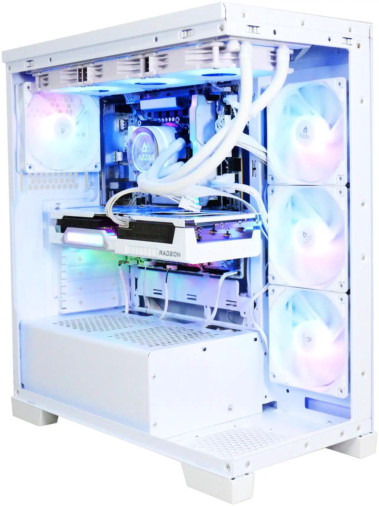 AZZA Gaming PC TABOR WHITE, Intel Ci5-14400, AMD RX9060XT 8GB WHITE, 16GBx1 DDR5, 1TB M.2 SSD, Windows 11 Home