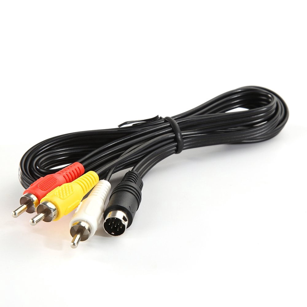 9 Pins AV Cable Composite Stereo Video Audio Cord Lead for SEGA Genesis/MD 2 3