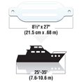 thumbnail image 2 of Seachoice 79031 Garde-Boue Ovale Blanc - 8 x 28 Po., 2 of 5