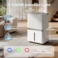 thumbnail image 3 of HOMCOM 100pt Large Dehumidifier, WiFi Dehumidifier with Humidity Control, 3 of 10