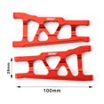thumbnail image 5 of bedienty 2pcs 1/10 Front Lower Suspension Arm Aluminum Alloy Enhanced Rc Front Lower Suspension Arm For SLASH 4x4 Red, 5 of 5