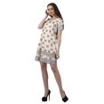 thumbnail image 3 of Moomaya Tenues d'Été Coton Flex Imprimées Robes Courtes pour Femmes Tenue Décontractée, 3 of 4