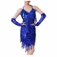 thumbnail image 2 of Gspmoly Robe pour Femmes, Robe à Paillettes pour Femmes à Bretelles, Dos Nu, Danse Latine, Sans Manches, Col en V, Robes de Soirée pour Femmes jusqu'à 60 % de Rabais, 2 of 8