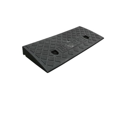 Bunblic Rampe de Trottoir Accessoires de Piste en Bord de Route Antidérapants pour Voiture Robuste Coussinet Triangulaire d'Escalade Allée Rampe de Trottoir pour Tondeuses d'Allée H 4cm Noir