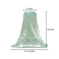 thumbnail image 3 of Princess Dome Mosquito Net Canopy for Twin Bed, Fine Mesh Insect Protection Bed Tent for Childs Crib Adult Bed – Romantic Bedroom Decor with Easy Ceiling Mount Hoop Design, 3 of 7