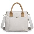 thumbnail image 2 of Canvas Crossbody Bags Large-capacity Shoulder Bag Crossbody Handbag for Shopping, 2 of 10