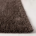 thumbnail image 4 of SAFAVIEH August Shag Collection 2'3" x 10' Brown AUG900T Solid 1.2-inch Thick Runner Rug, 4 of 4