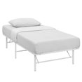 thumbnail image 4 of Modway Horizon Stainless Steel Twin Metal Bed Frame in White, 4 of 9