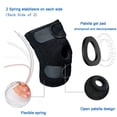 thumbnail image 3 of Youth Kids Neoprene Open Knee Brace Support Stabilizer With Adjustable Straps For Basketball Athletic Sports, 3 of 6