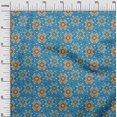 thumbnail image 3 of oneOone Cotton Flex Medium Blue Fabric Asian Kilim Craft Projects Decor Fabric Printed By The Yard 40 Inch Wide, 3 of 5