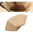 thumbnail image 5 of EcoNesxp Paper coffee filter and unbleached brown hand pour coffee filter 100 pieces disposable cone coffee filter paper disposable cone coffee filter V02 1 to cone hand pour coffee filter cup, 5 of 5