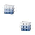 thumbnail image 2 of Wweixi Pack of 3 Ice Cubes Mold Leakproof Refrigerator Icing DIY Mould Reusable 3 Sets 2Set, 2 of 6