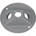 thumbnail image 1 of 14383 4.5 in. Gray Weatherproof Lampholder Cover 3 Hole, 1 of 1