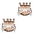 thumbnail image 4 of Transemion 36 Pieces Ear Gauges Stretching Kit Expanders 14G-00G Plugs Rose Gold 36 Pcs 2Set, 4 of 6