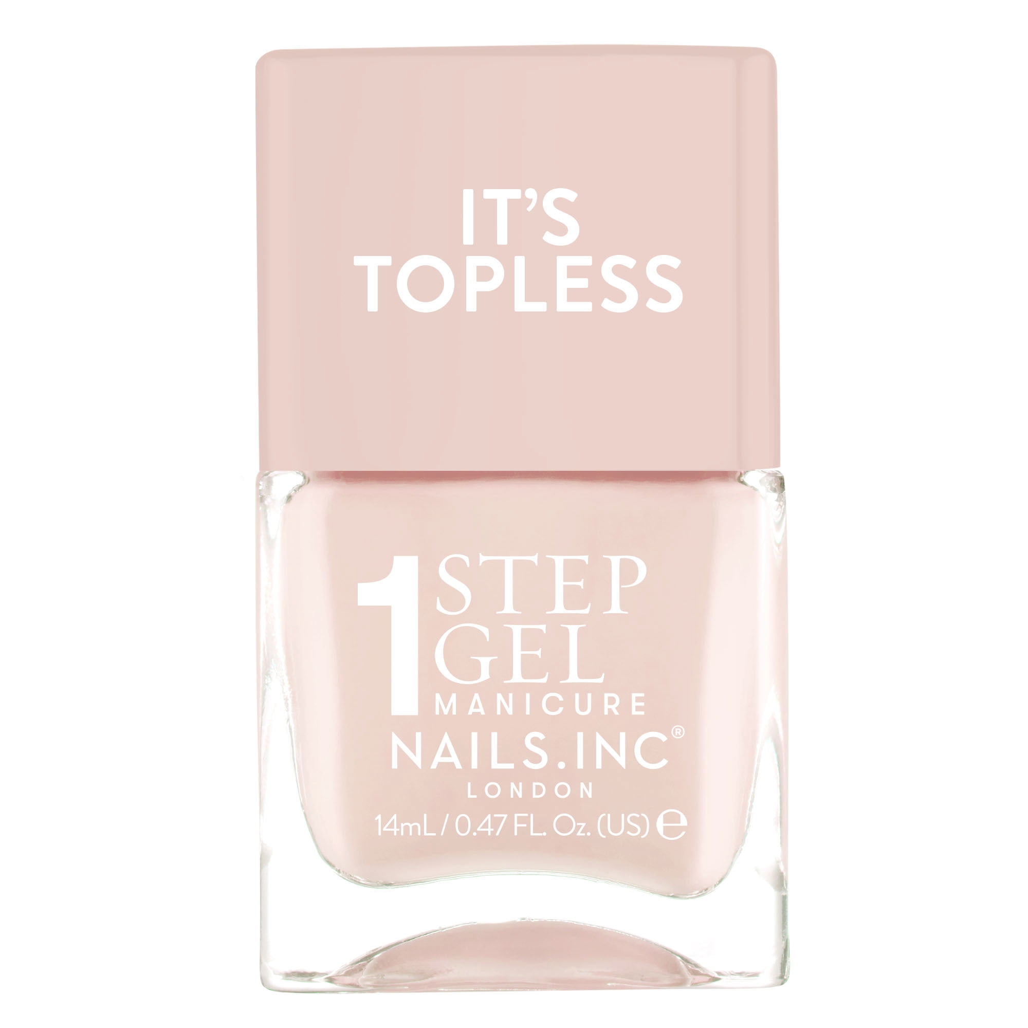 Nails Inc It's Topless Renee 1 Step Gel Manicure Nail Polish
