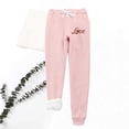 thumbnail image 1 of LSLJS Women's Love Printing Leggings with Elastic Drawstring Pockets Thick Warm Pants, 1 of 8