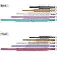 thumbnail image 3 of Spiked Studded Rivet Leather Dog Collar for Cats Puppy Small Medium Pets,Light Blue,XXS 25*2.5 CM, 3 of 7