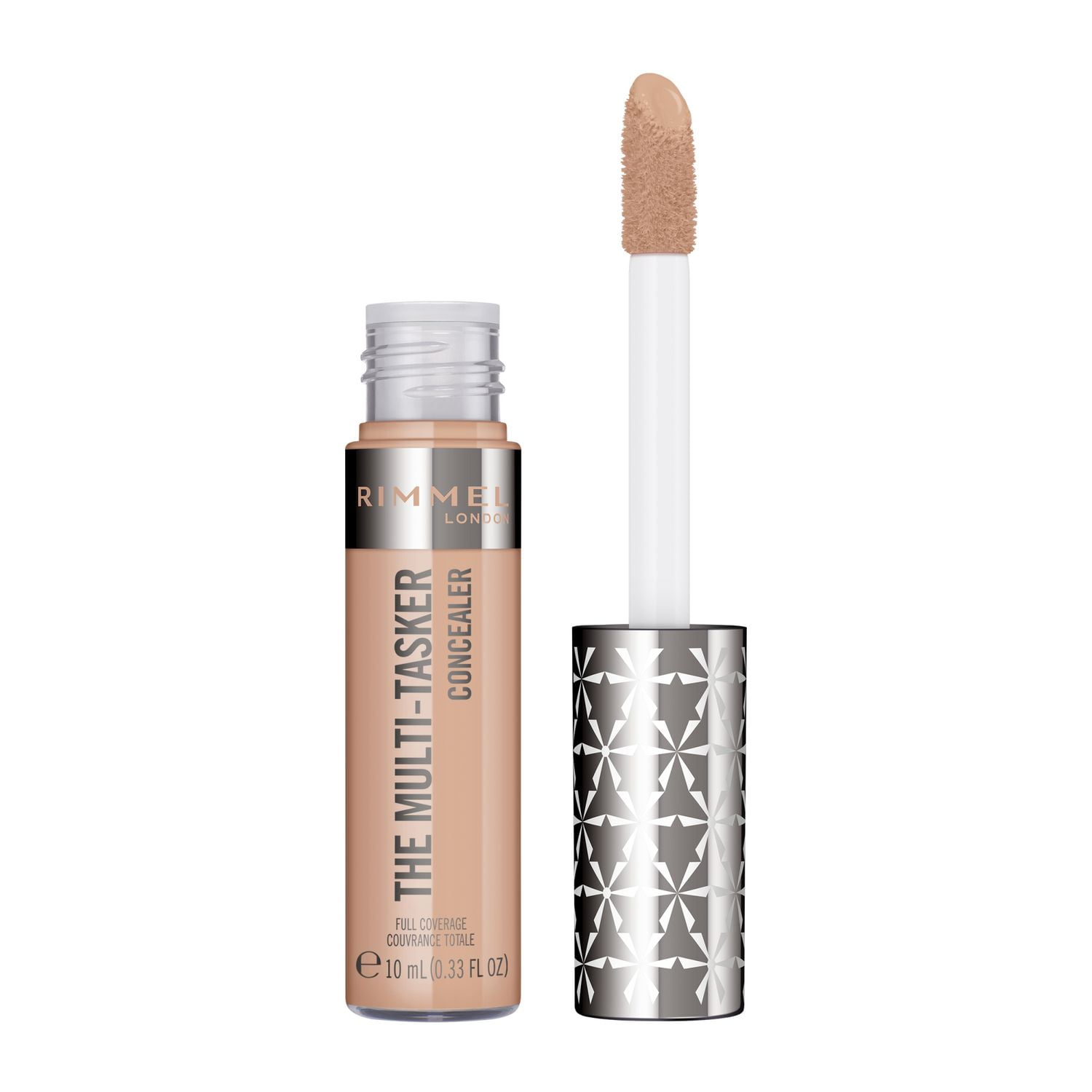 Rimmel Multi-Tasker Concealer, large soft wand, blendable formula, full coverage, crease-proof, transfer-proof & waterproof