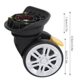thumbnail image 4 of LIZEALUCKY Roues de Valise, Lot de 2 Roues Pivotantes de Remplacement pour Valise de Voyage Roulements en Plastique Ensemble de Réparation pour Kits de Bagages, 4 of 9