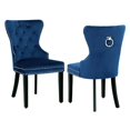 thumbnail image 1 of Costaelm Modern Tufted Velvet Dining Side Chair, Navy Blue (Set of 2), 1 of 7