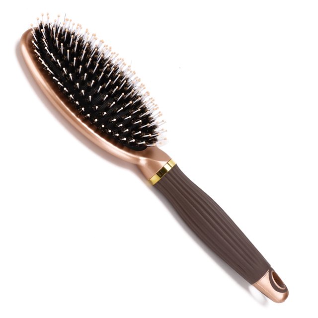 Peigne de Coiffure Massage Brosse à Cheveux Peigne Brosse à Cheveux Antidérapante en Caoutchouc Poignée de Coiffure Modèle de Massage Brosse à Cheveux Peigne Or