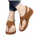 thumbnail image 3 of XZNGL Slippers for Womens Slippers Flip Flops Womens Wedge Heel Flip Flops Multicolor Embroidered Sandals Slippers, 3 of 3