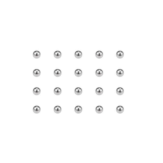 Unique Bargains Billes de Roulement 0,5 mm, Billes de Précision en Acier Inoxydable 304 G100, Lot de 500