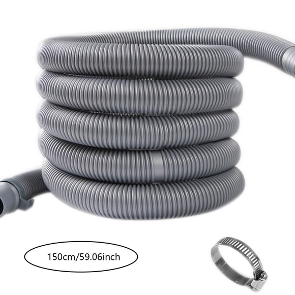 Universal Washer Drain Hose Extension for Laundry Plumbing Fittings Flexible Durable Connector Upgrade Replacement Universal Fit for Washing Machine Dryer Drain Line