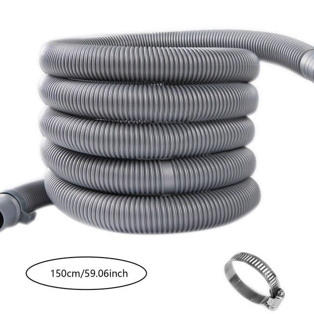 Universal Washer Drain Hose Extension for Laundry Plumbing Fittings Flexible Durable Connector Upgrade Replacement Universal Fit for Washing Machine Dryer Drain Line