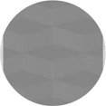 thumbnail image 1 of Ahgly Company Tapis de Zone Rond d'Intérieur Lavable à la Machine, Transitionnel, Sonique Argent Gris, 3 Pieds Rond, 1 of 7
