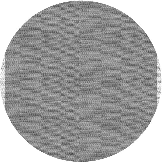 Ahgly Company Tapis de Zone Rond d'Intérieur Lavable à la Machine, Transitionnel, Sonique Argent Gris, 3 Pieds Rond